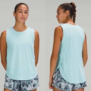 NWT Lululemon High Neck Split Hem Run Tank Sz 14 ICBU